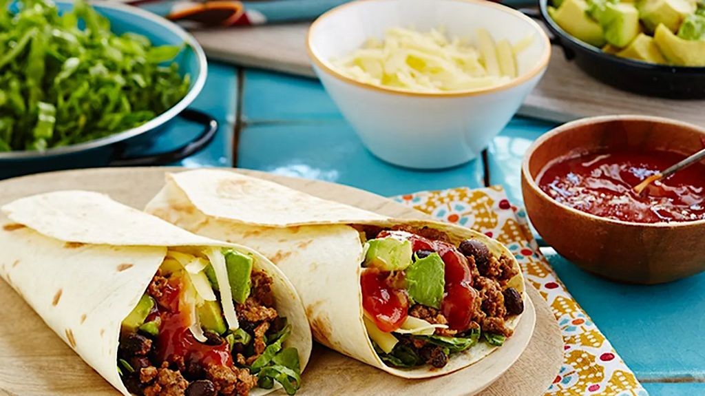 Beef and Black Bean Burritos