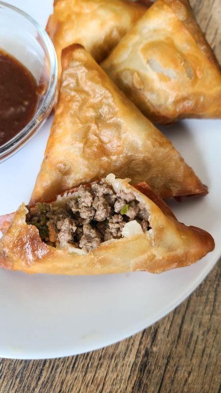 Beef and Cumin Spiced Samosas