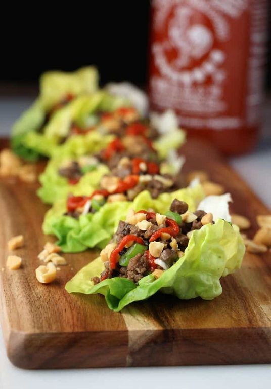 Beef and Mushroom Lettuce Wraps
