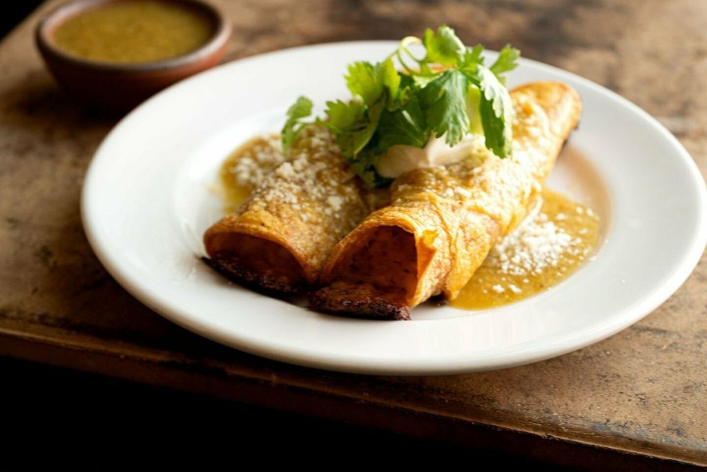 Beef and Potato Flautas with Queso Fresco