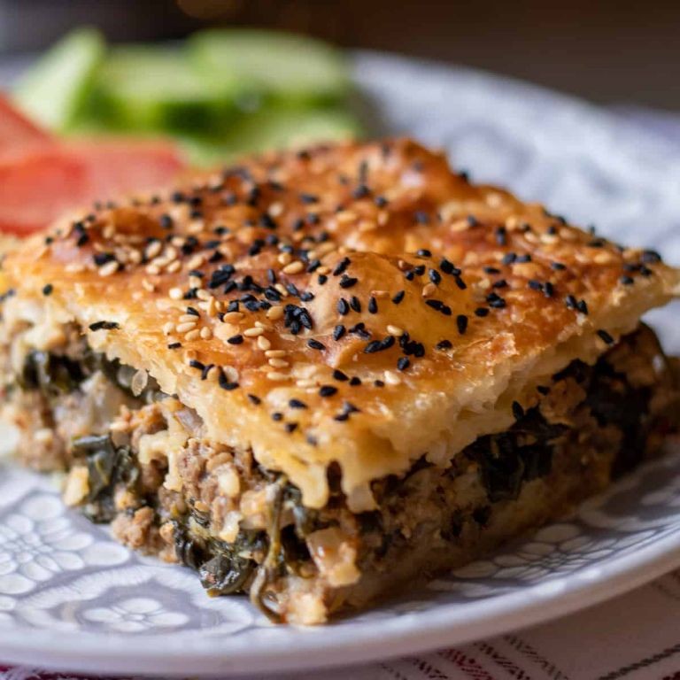 Beef and Spinach Phyllo Pie