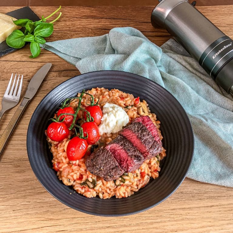 Beef and Tomato Risotto