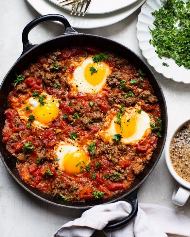 Beef and Tomato Shakshuka