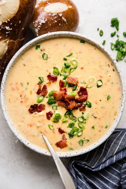 Beer and Cheddar Soup
