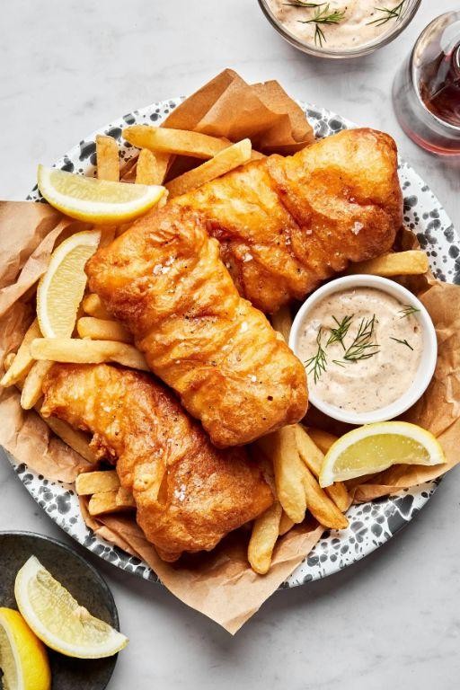 Beer-Battered Fish and Chips