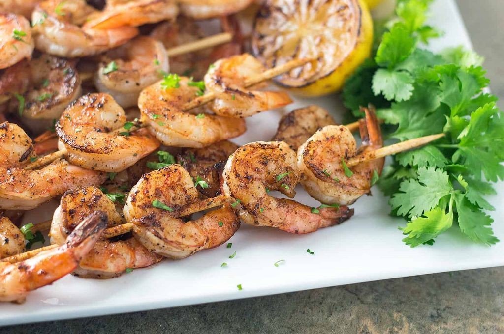 Beer-Marinated Grilled Shrimp