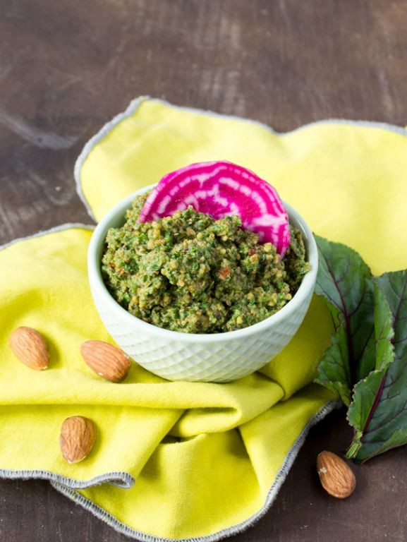 Beet and Almond Pesto