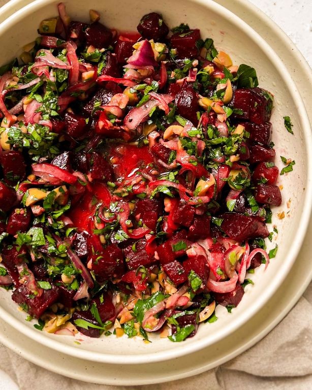 Beet-Stained Pickled Onions for Vibrant Salads
