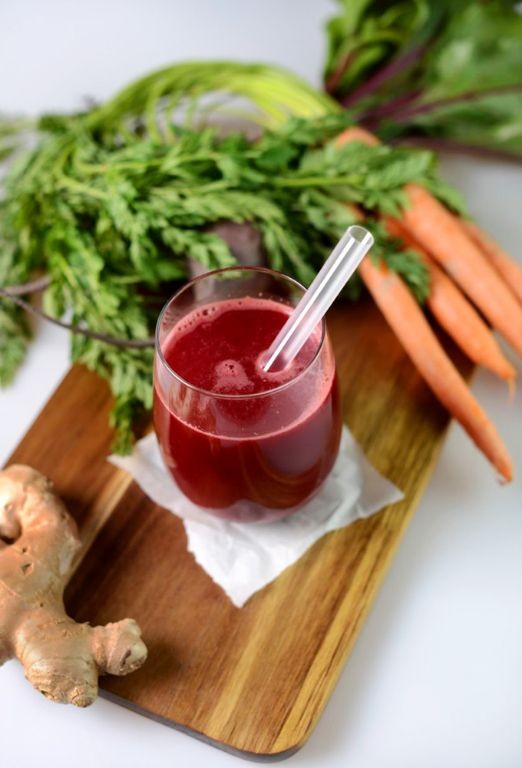 Beetroot and Carrot Juice with Ginger