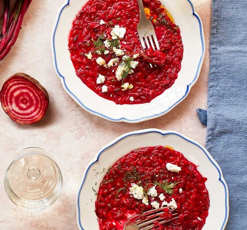 Beetroot and Feta Risotto