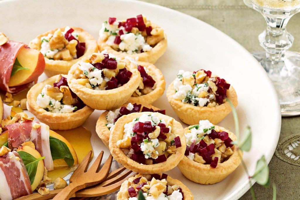 Beetroot and Goat Cheese Tartlets
