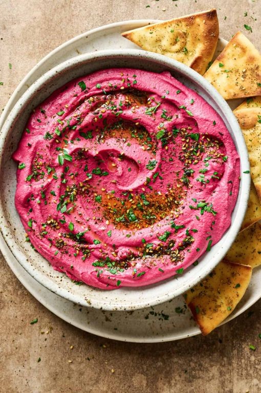 Beetroot and Tahini Hummus