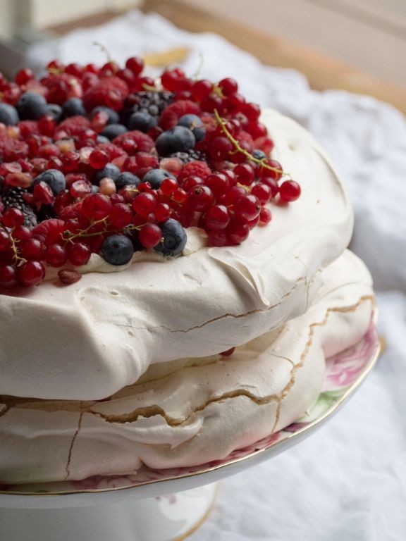 Berry Rose Pavlova