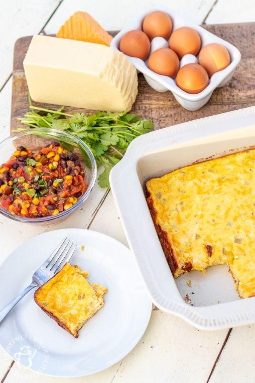 Black Bean and Corn Chili Relleno Casserole
