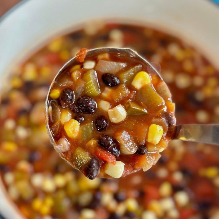 Black Bean and Corn Soup in a Jar
