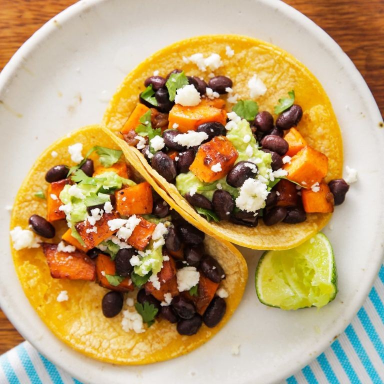 Black Bean and Sweet Potato Tacos