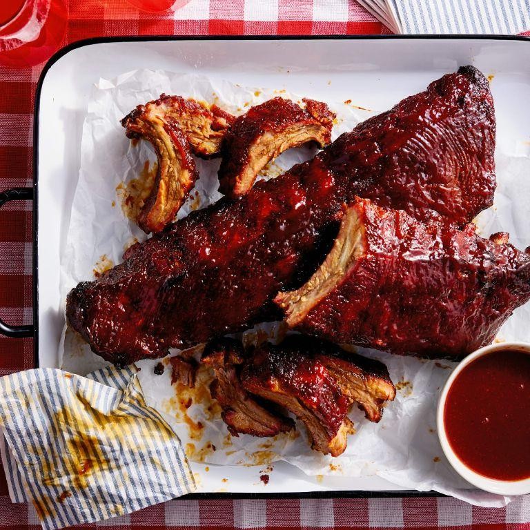 Black Cherry Bourbon Glazed Ribs