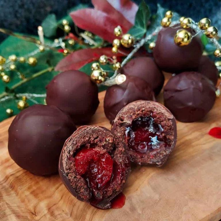 Black Cherry Chocolate Truffles