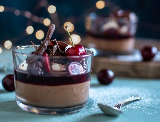 Black Cherry Dark Chocolate Mousse
