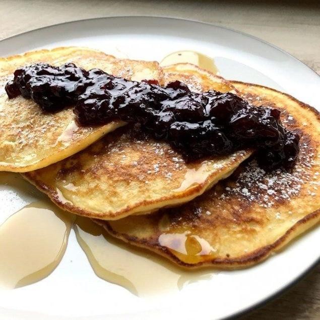 Black Cherry Ricotta Pancakes