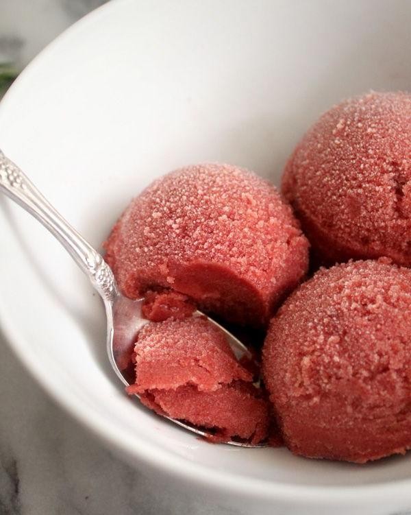 Black Cherry Rosemary Sorbet