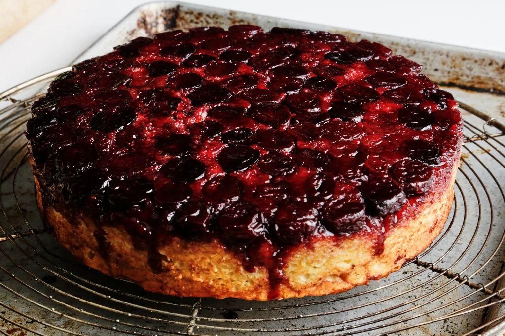 Black Cherry Upside-Down Cake