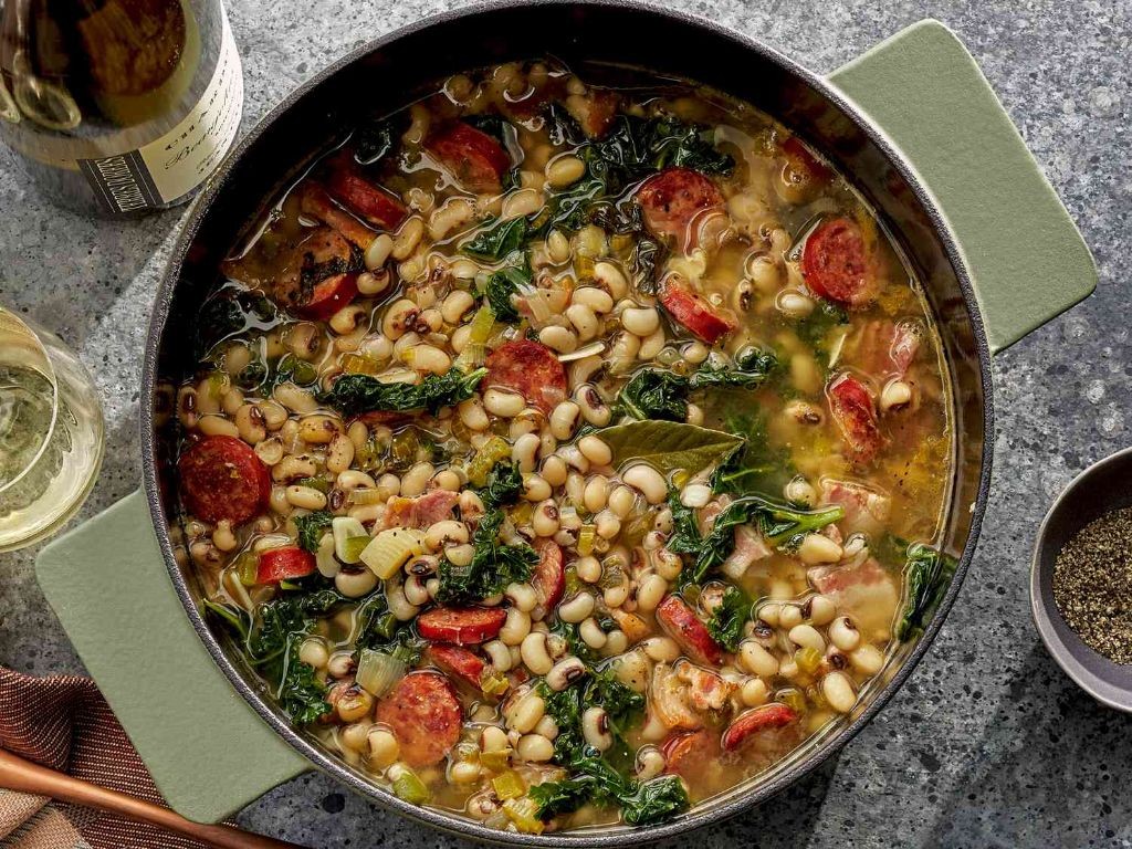 Black Eyed Peas and Andouille Sausage Stew