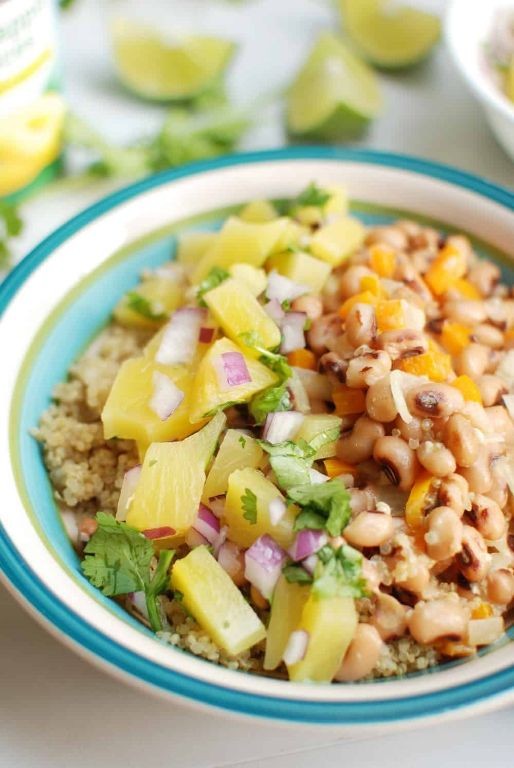 Black Eyed Peas and Quinoa Pilaf