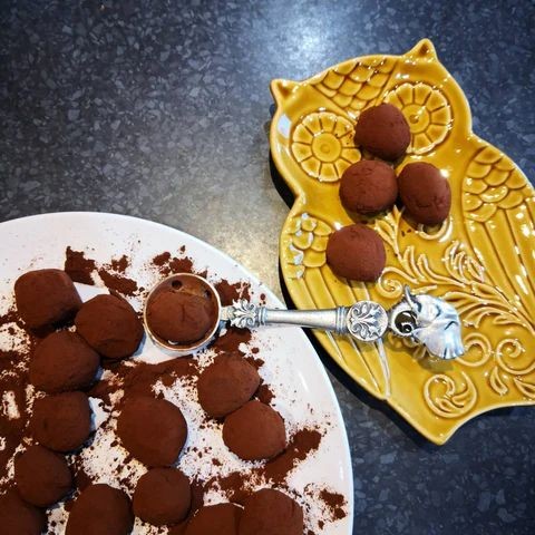 Black Garlic Chocolate Truffles
