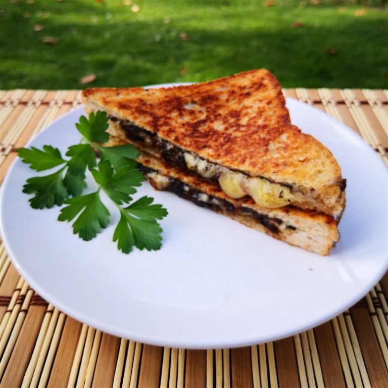 Black Garlic Grilled Cheese Sandwich