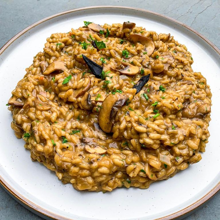 Black Garlic Mushroom Risotto