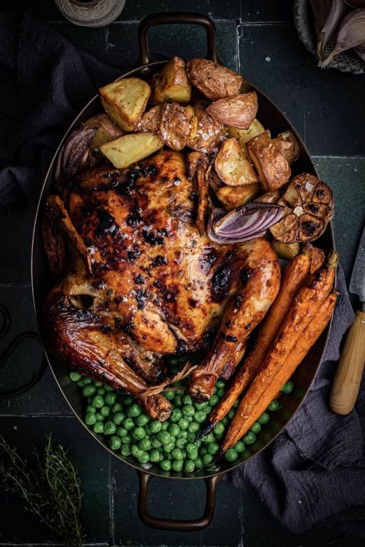 Black Garlic Roasted Chicken