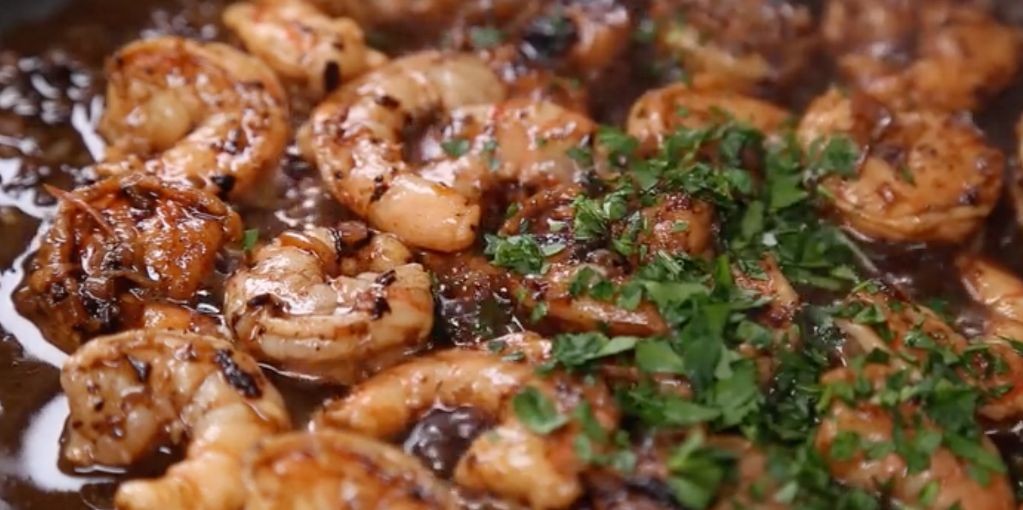 Black Garlic Shrimp Scampi