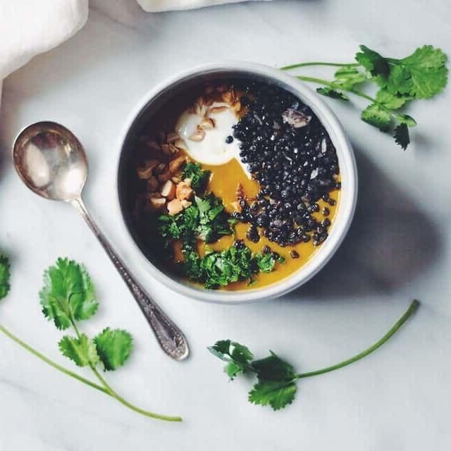 Black Magic Lentil and Sweet Potato Soup
