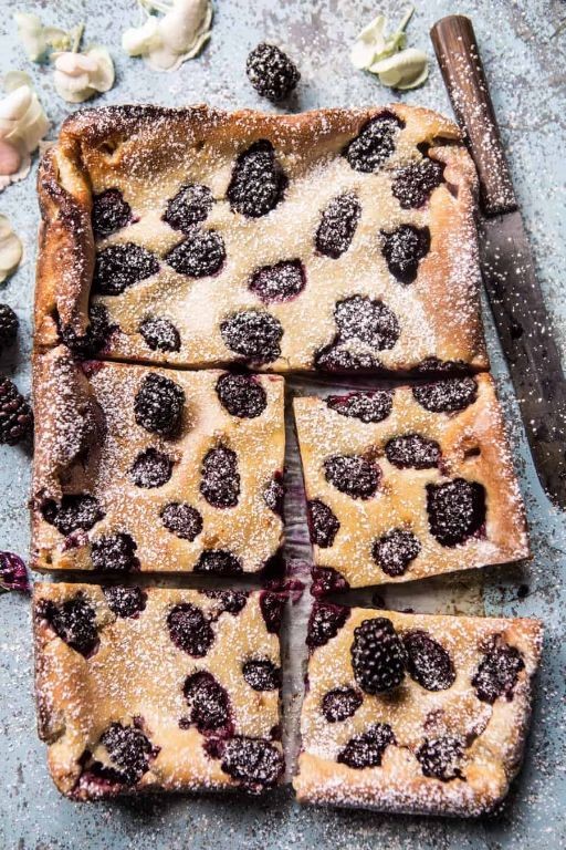 Blackberry and Lavender Clafoutis