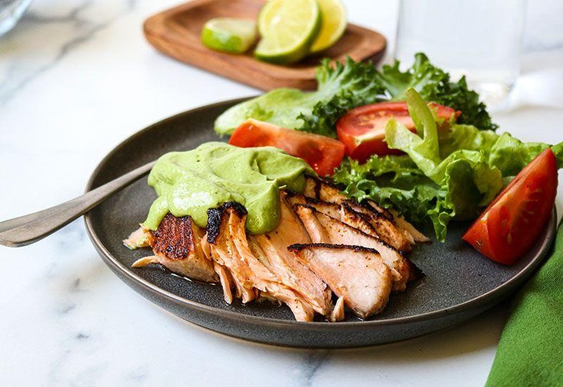 Blackened Fish Fillets with Avocado Crema