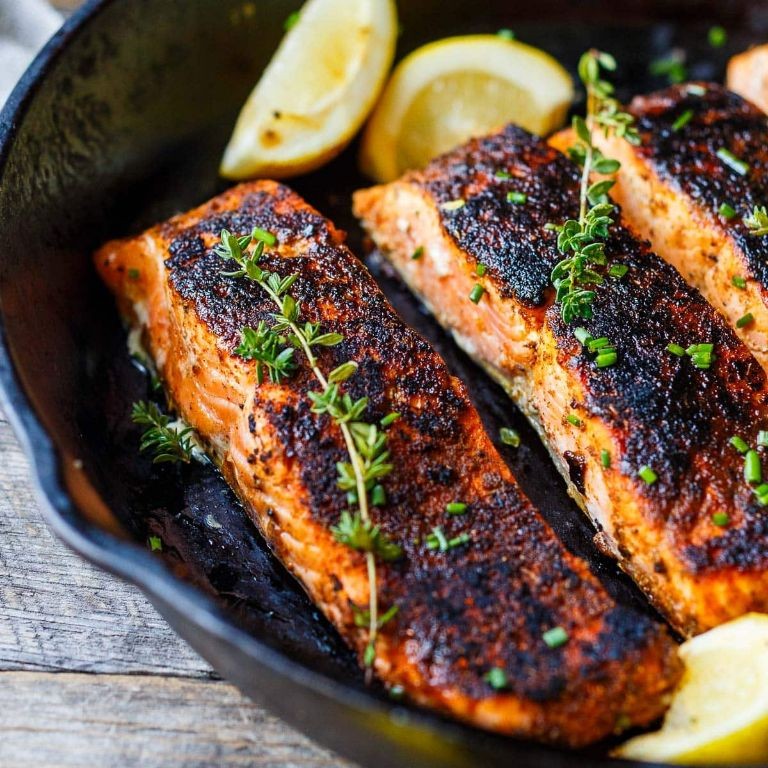 Blackened Salmon with Cajun Seasoning