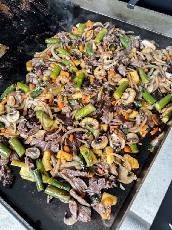 Blackstone Beef and Veggie Stir-Fry