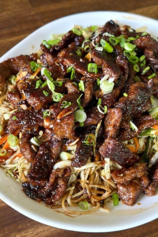 Blackstone Mongolian Beef Noodles