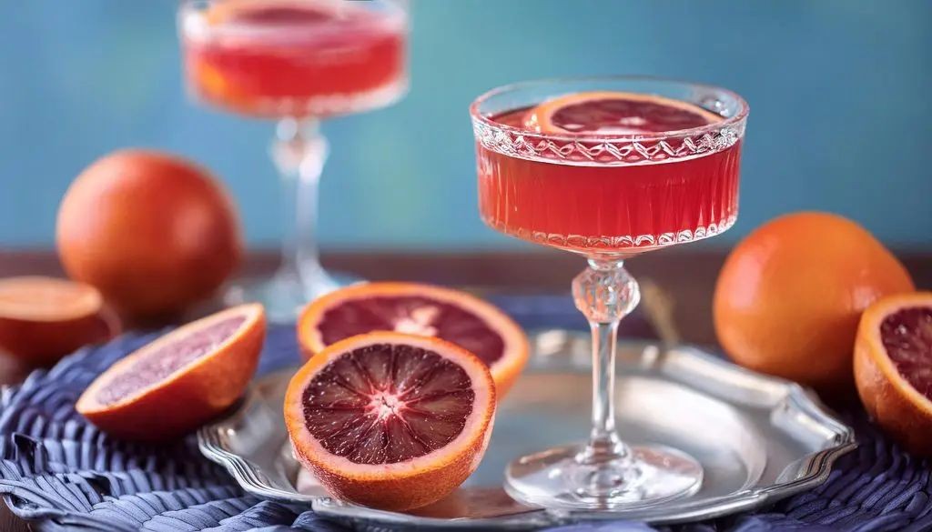 Blood Orange Cosmopolitan with a Citrus Burst