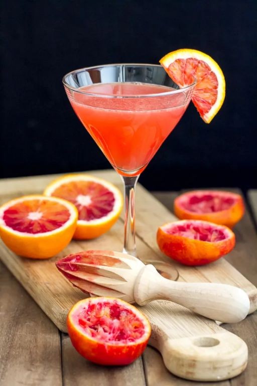 Blood Orange Mexican Martini