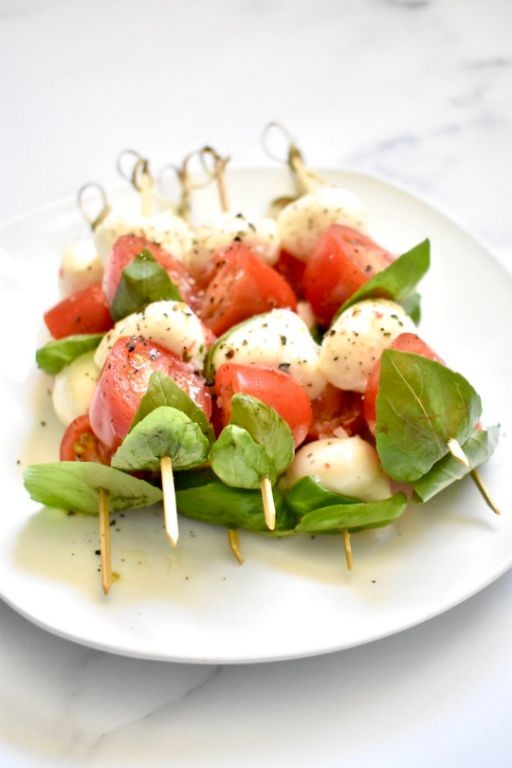 Bloody Caprese Skewers