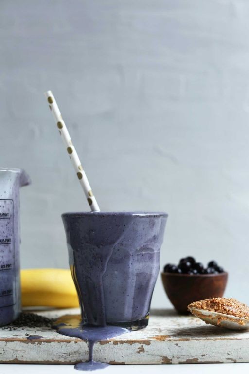Blueberry Almond Butter Smoothie