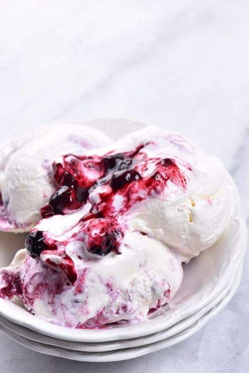 Blueberry Cheesecake Ice Cream