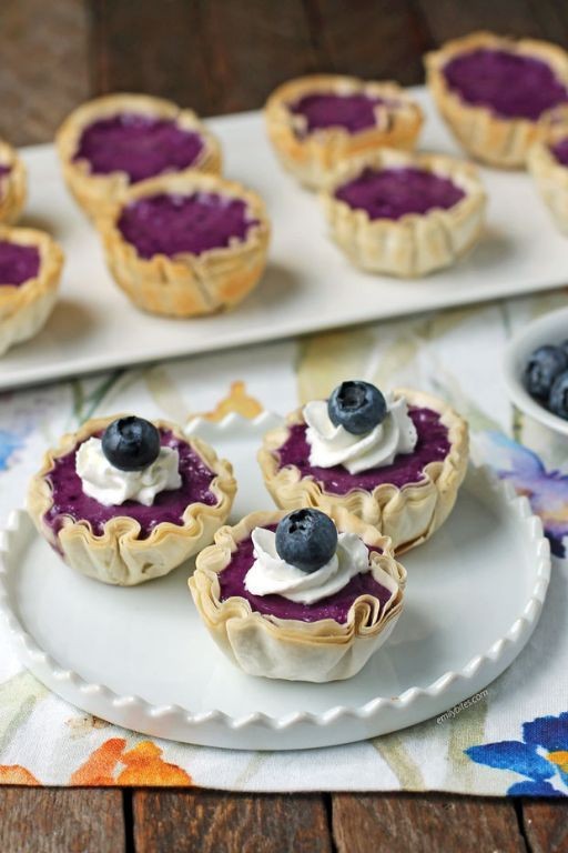 Blueberry Cheesecake Pastry Bites