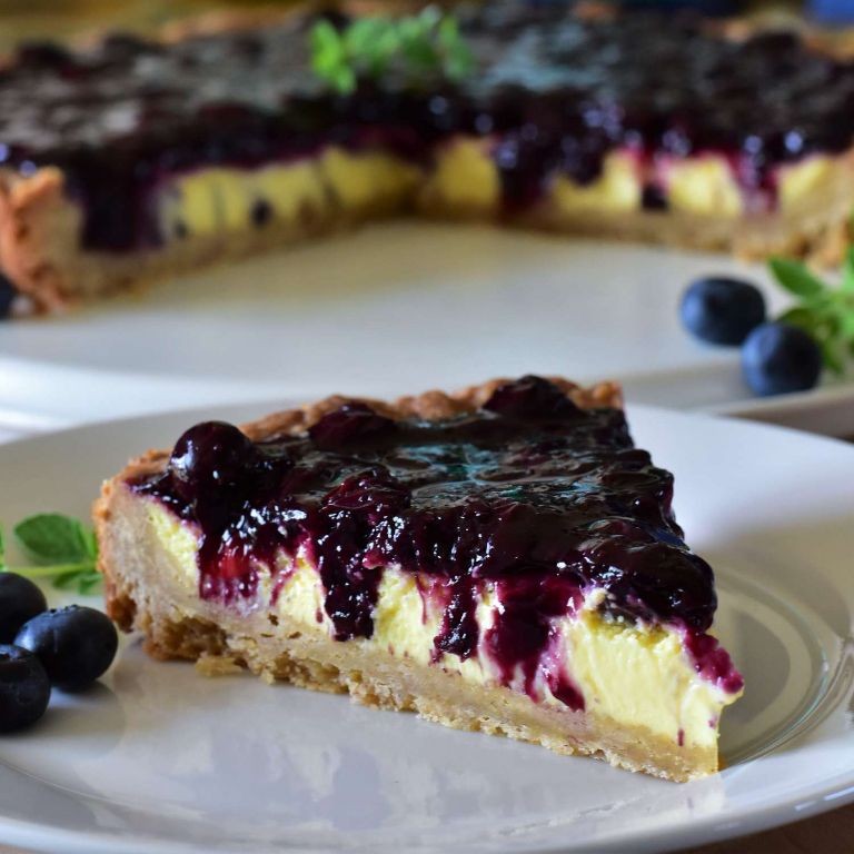 Blueberry Custard Tarts