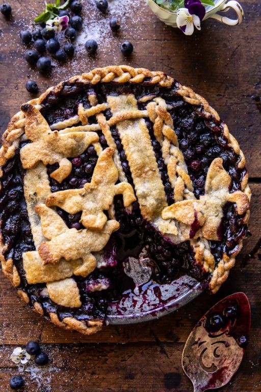 Blueberry Lavender Summer Pie