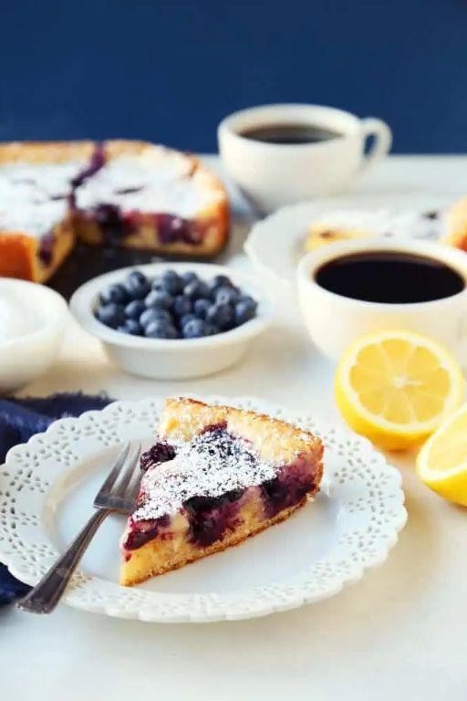 Blueberry Lemon Butter Cake