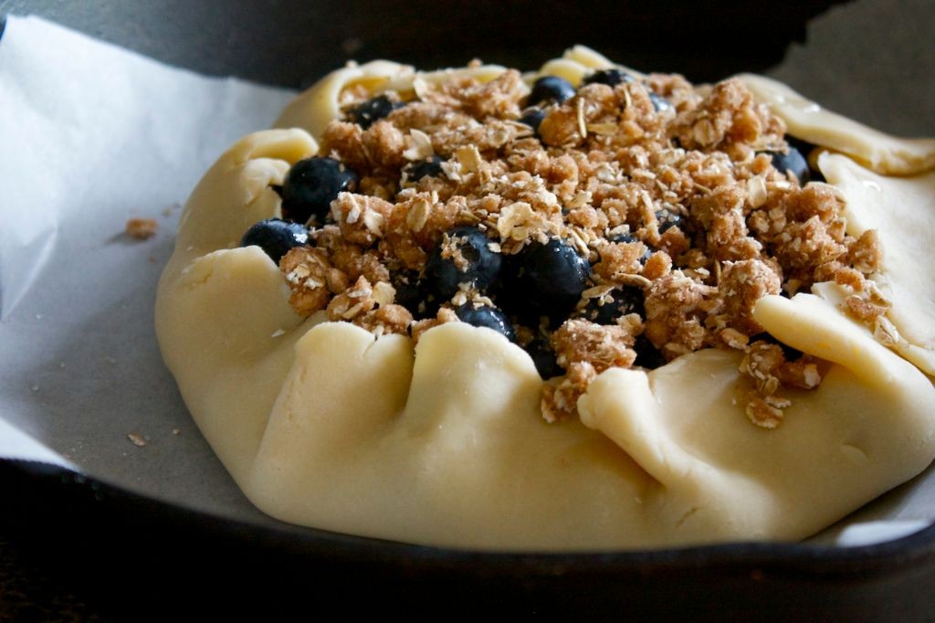 Blueberry Lemon Galette with Crumb Topping