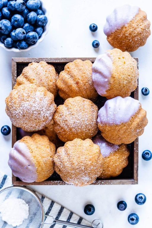 Blueberry Lemon Madeleines